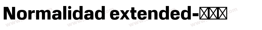 Normalidad extended字体转换